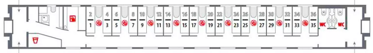 Схема стандартного купе