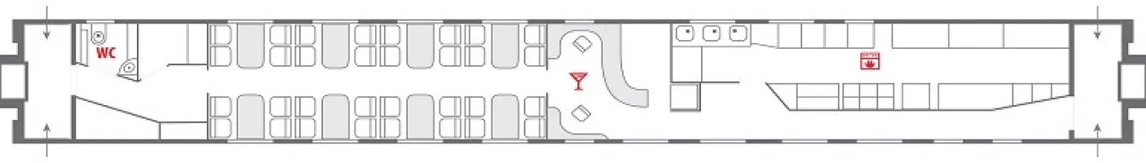 Схема вагона-ресторана