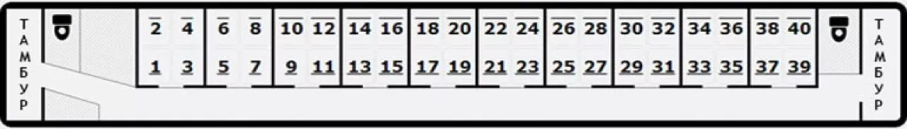 Схема стандартного купе